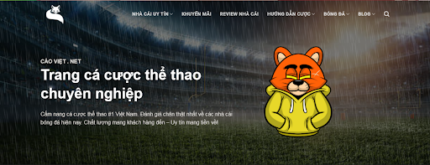 Trang cá cược bóng đá Cáo Việt Net đối thủ đáng gờm của Bettingtop10